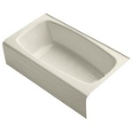 54 Inch Alcove Bathtub Right Drain