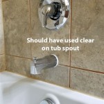 Caulking A Bathtub Faucet
