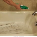 Clean Blinds In Bathtub